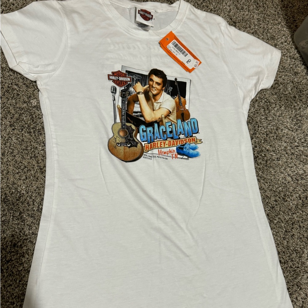 Graceland Harley Davidson tshirt women’s size medium.